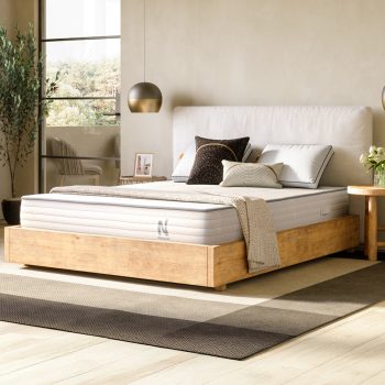 Nolah Natural 11 inch latex hybrid mattress in bedroom