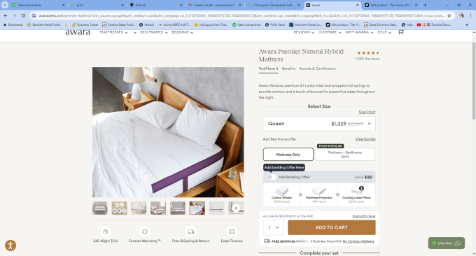 Awara Premier Natural Hybrid Mattress