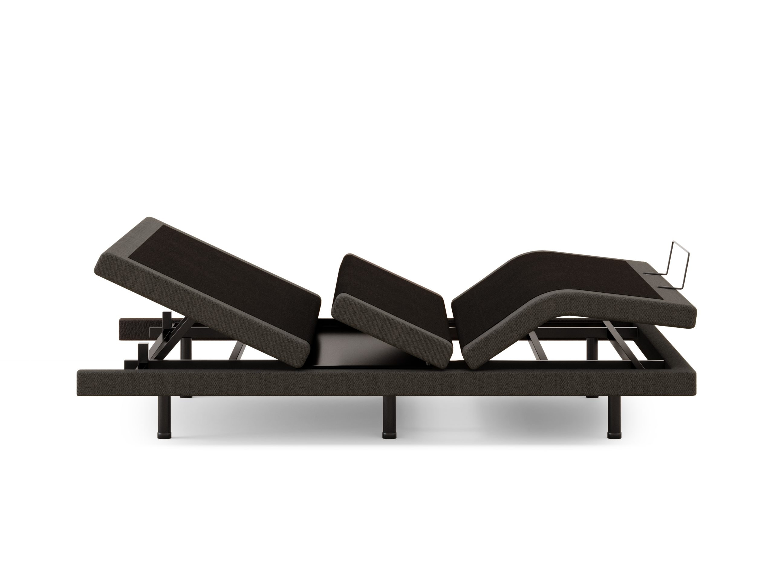 Adjustable Comfort Ultra adjustable bed base head and foot raised side view