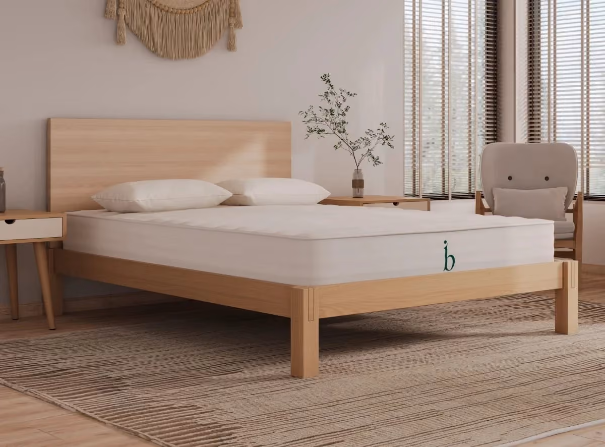 Birch Essential Mattress bedroom angled view