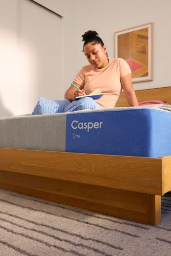 Casper The One mattress angled lifestyle photo