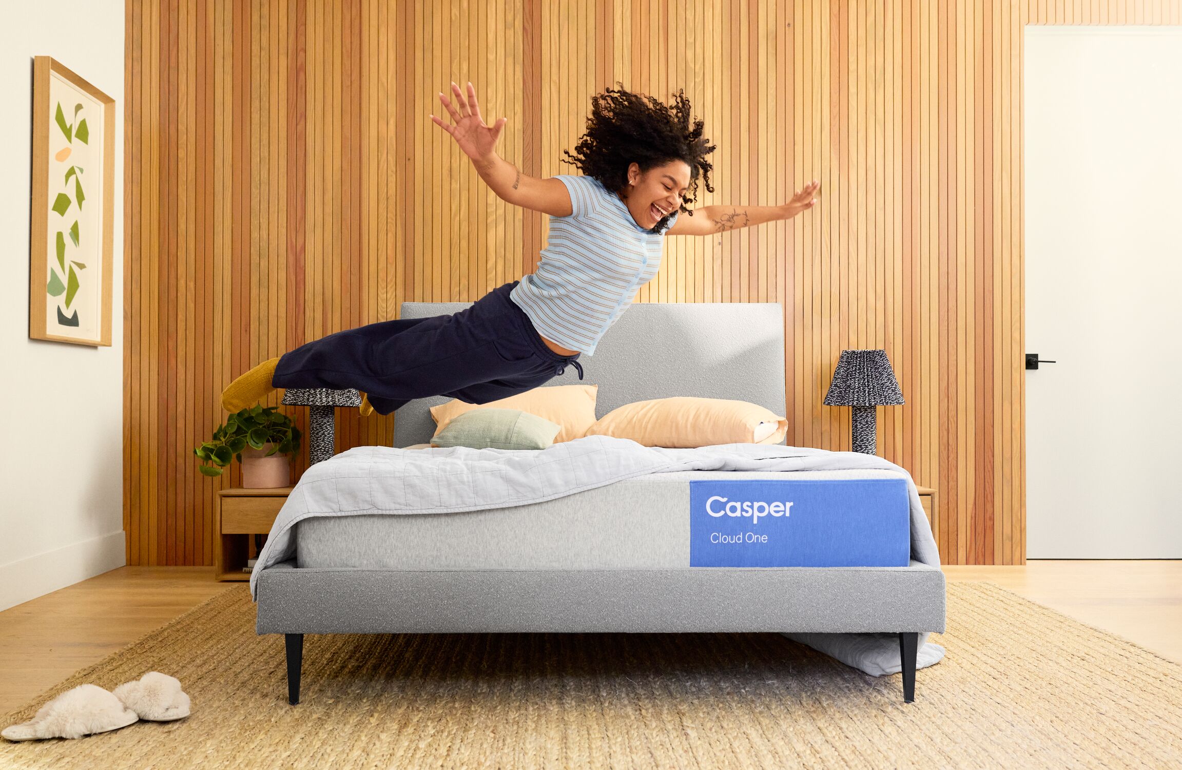 Casper Cloud One front bedroom view mattress at Home of Foam