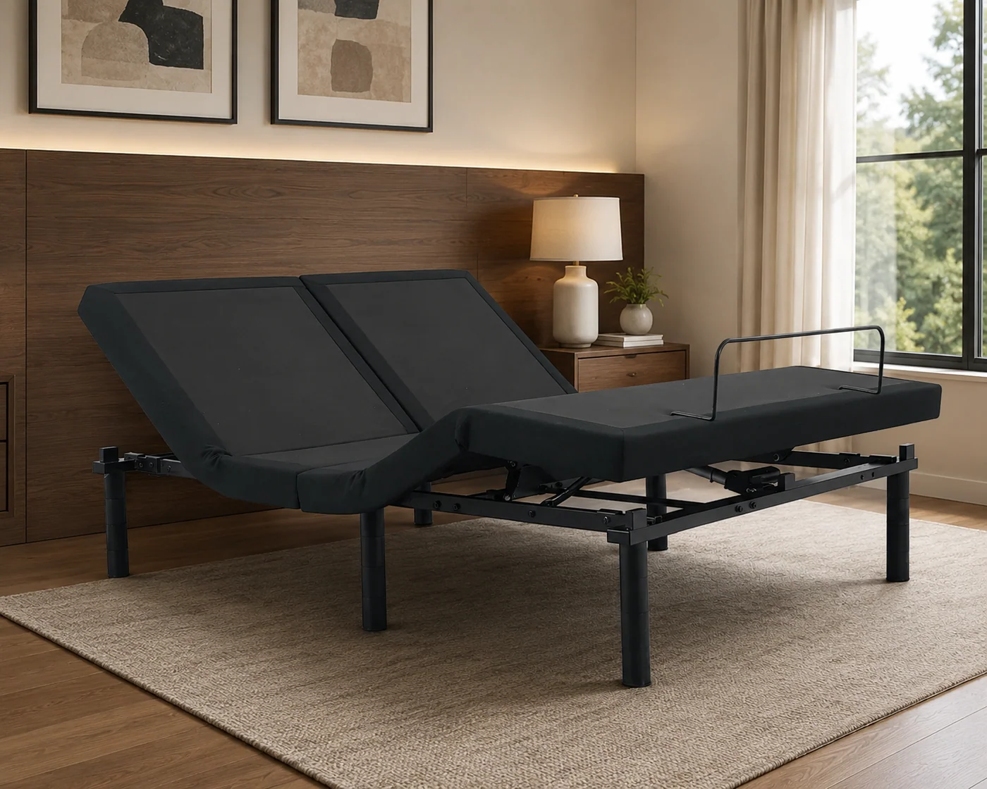 Ergomotion DUETTO adjustable base bedroom lifestyle view two