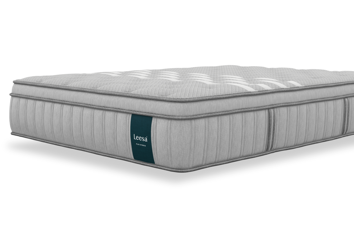 Leesa Plus Hybrid — angled view
