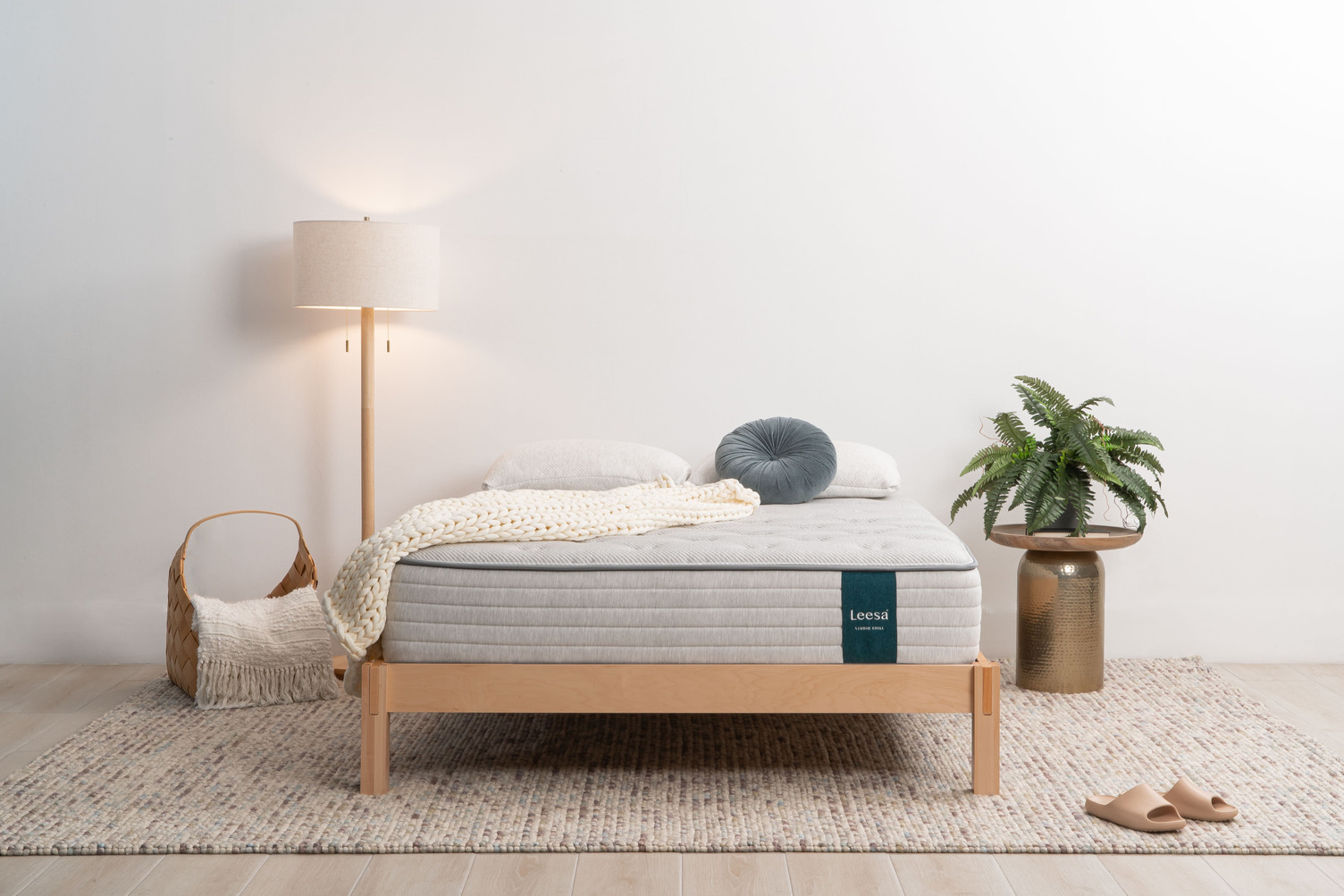 Leesa Studio Chill Hybrid — lifestyle bedroom