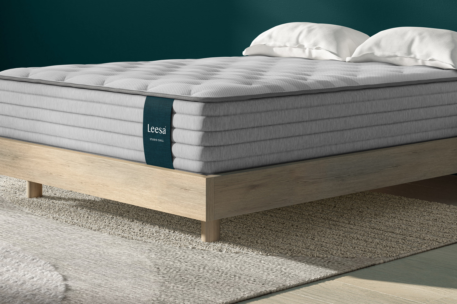 Leesa Studio Chill Hybrid — mattress close-up
