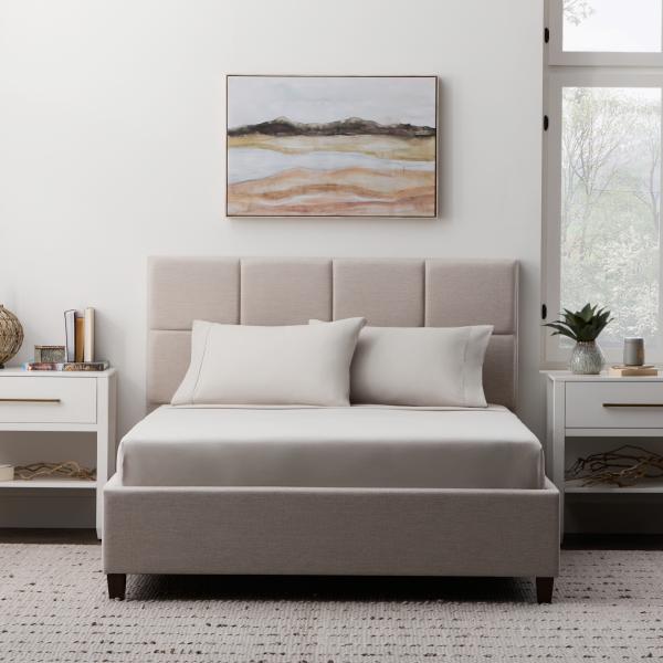Malouf Brushed Microfiber sheet set - Driftwood colorway