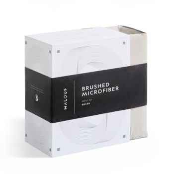 Malouf Brushed Microfiber sheet set - Product three-quarter