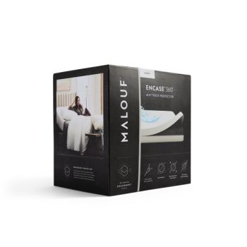 Malouf Encase 360 mattress protector - Product three-quarter