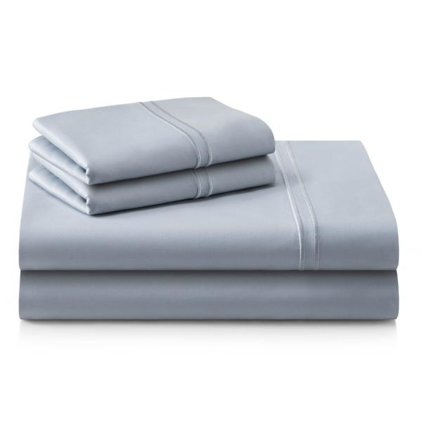 Malouf Natural Supima Cotton sheet set - Folded sheets stack