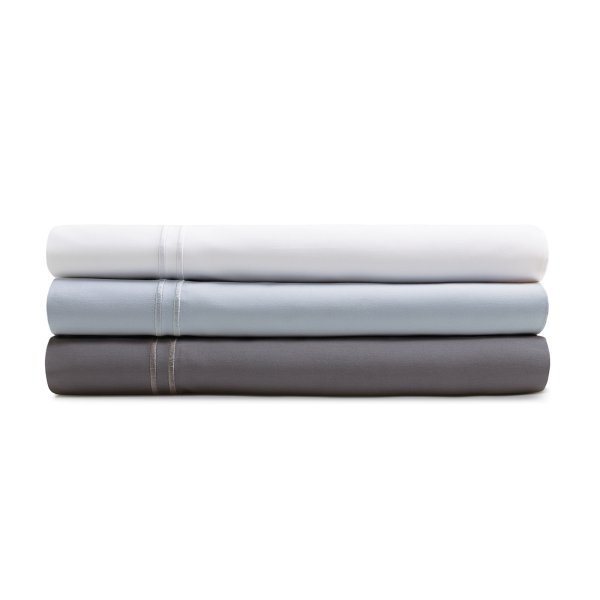Malouf Natural Supima Cotton sheet set - White folded sheet