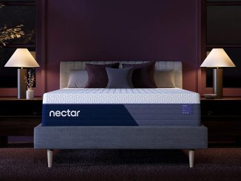 Nectar Luxe Hybrid mattress studio view 1