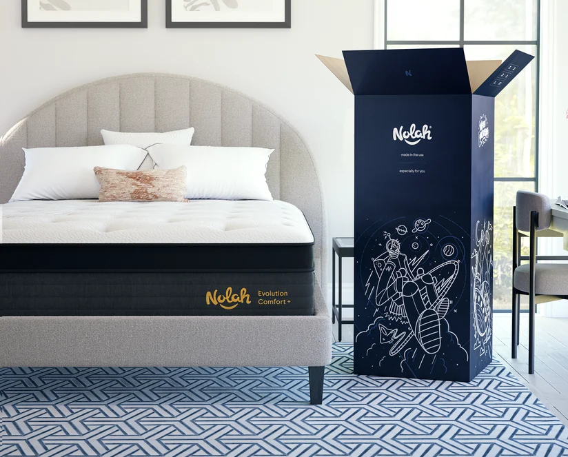 Nolah Evolution Comfort Plus mattress bedroom with box
