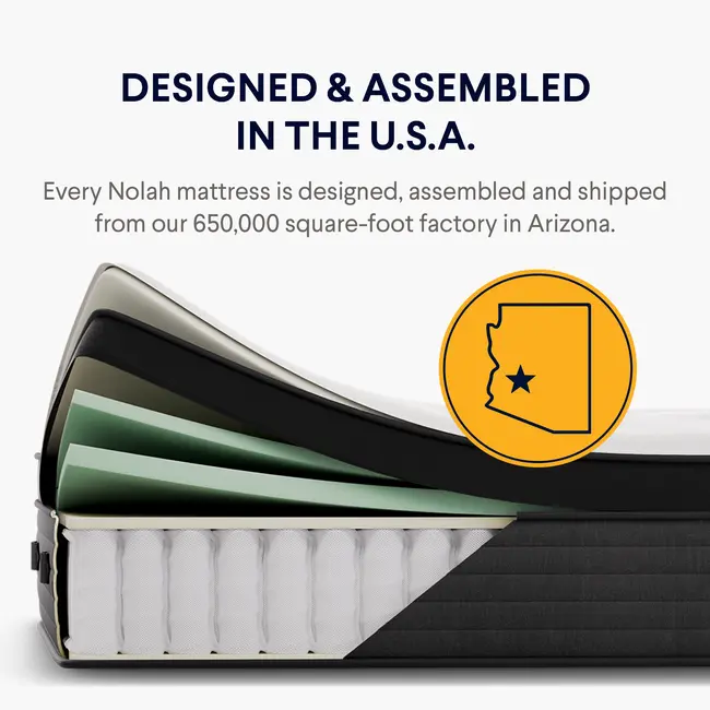 Nolah Evolution Comfort Plus mattress made in usa
