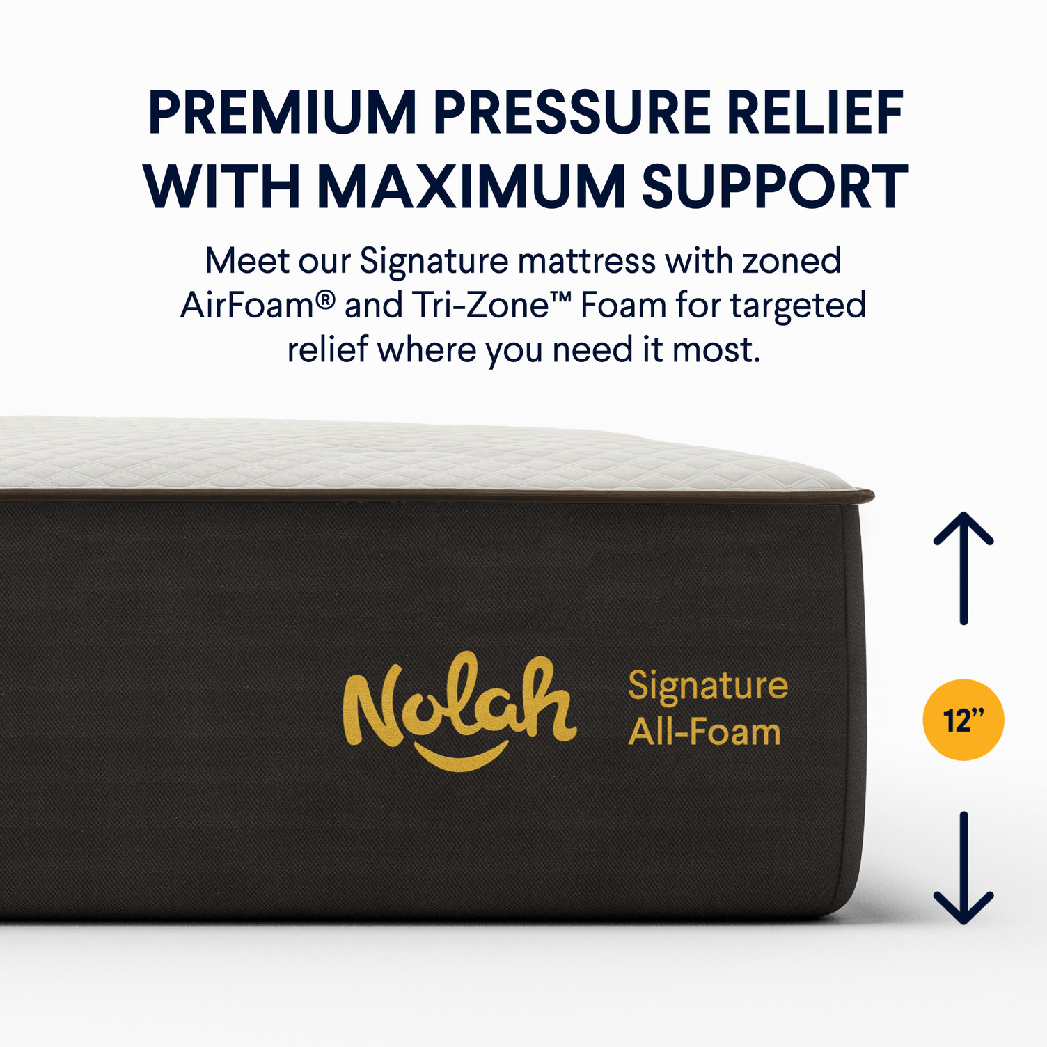 Nolah Signature All-Foam mattress side profile