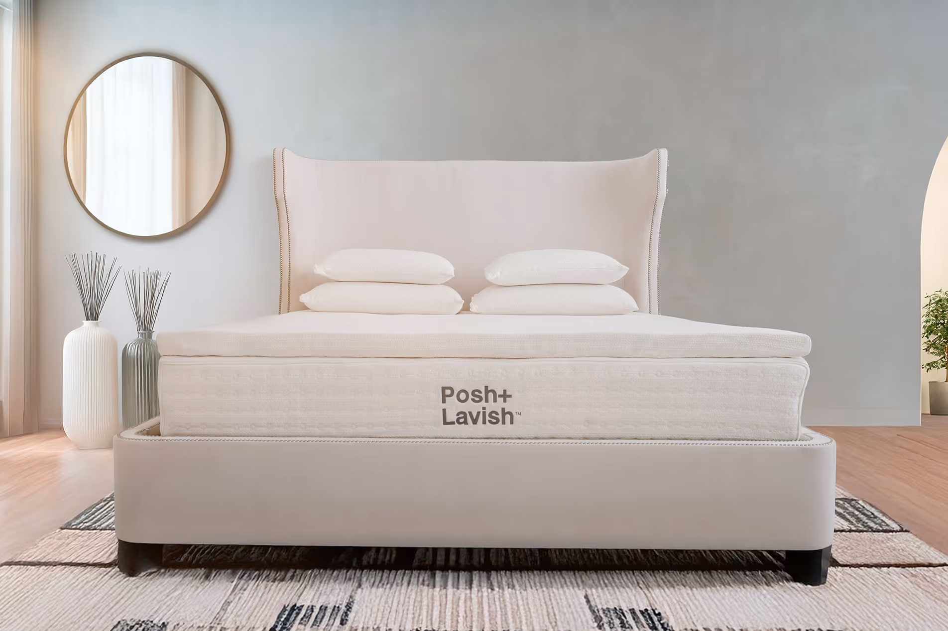 Posh+Lavish Chic 2-inch True Pillow Top mattress