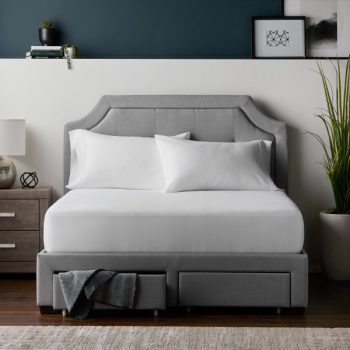 Malouf Prime Smooth mattress protector lifestyle view