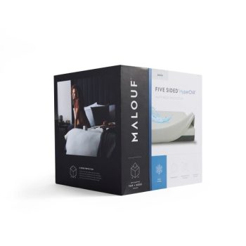 Malouf Five Sided HyperChill mattress protector product packaging