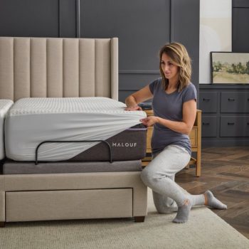 Malouf Five Sided HyperChill mattress protector lifestyle