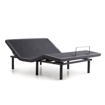 Malouf S655 adjustable base elevated three-quarter view