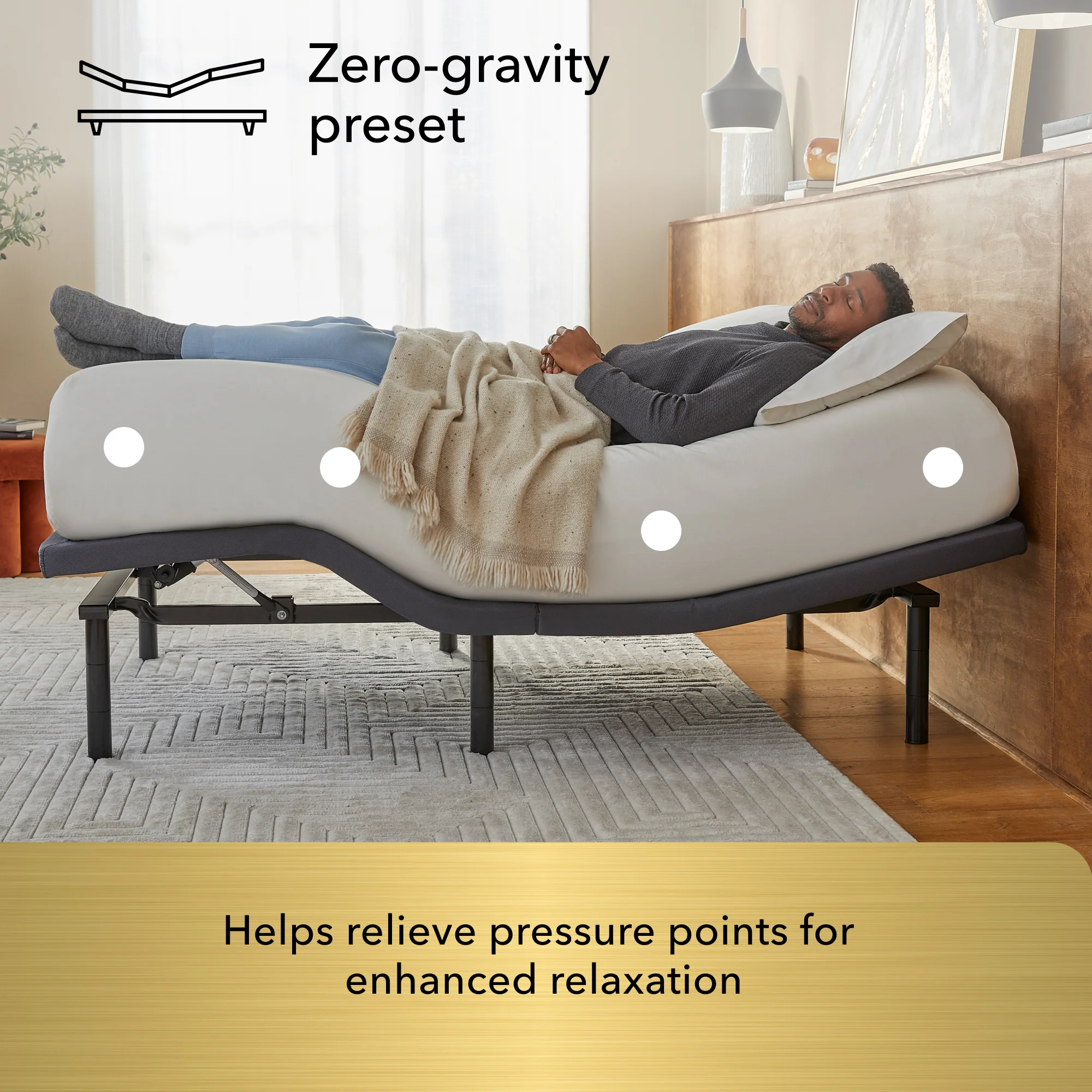 Serta Baselogic Gold adjustable base - Zero gravity