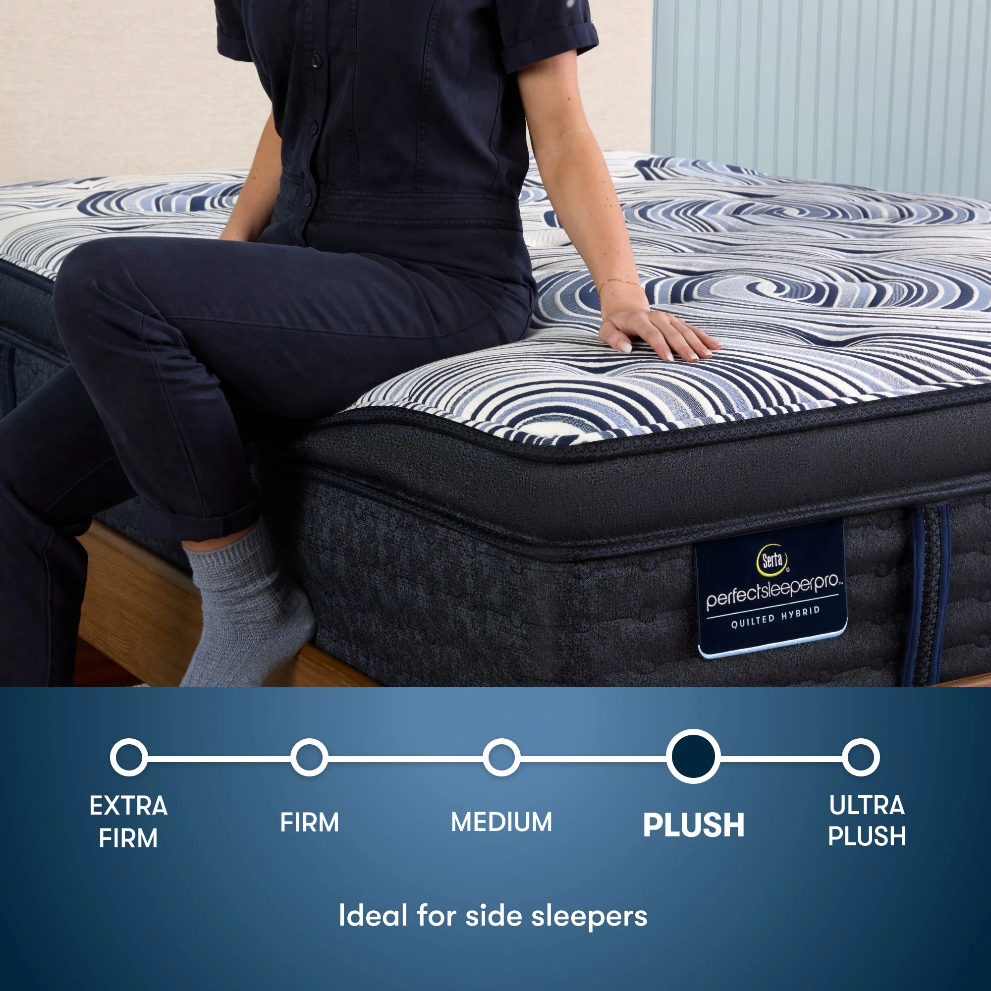 Serta Perfect Sleeper Pro - Edinburgh Plush Pillow Top comfort level
