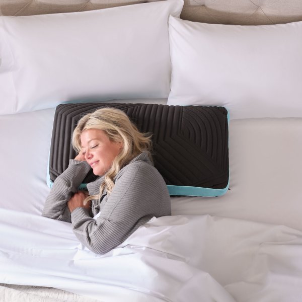 Malouf Ice Cloud pillow sleeping lifestyle