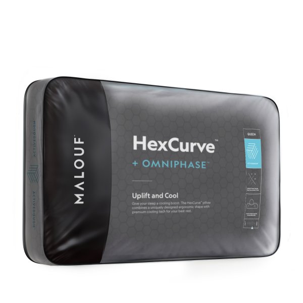 Malouf HexCurve pillow packaging